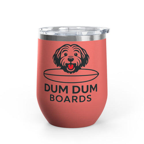 12oz Wine Tumbler — "Wine on the Go" Travel Cup for Players & Outdoor Stokers