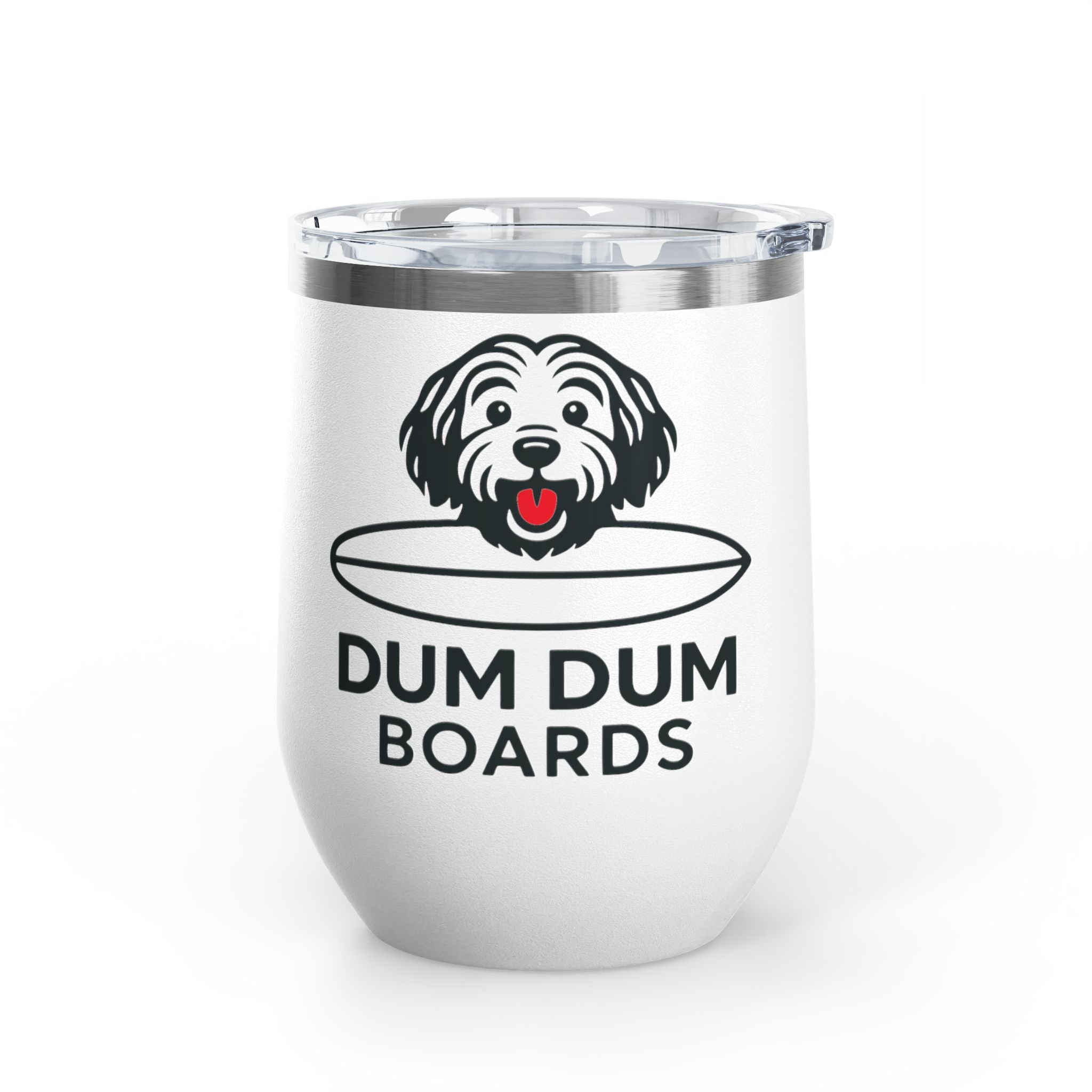 12oz Wine Tumbler — "Wine on the Go" Travel Cup for Players & Outdoor Stokers